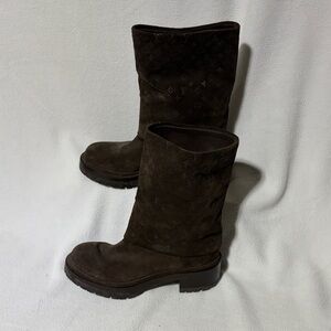 Louis Vuitton Brown Suede Women's Boots